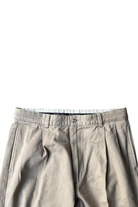 90'S TUCK CHINO PANTS / BEIGE [SIZE: 33 USED]