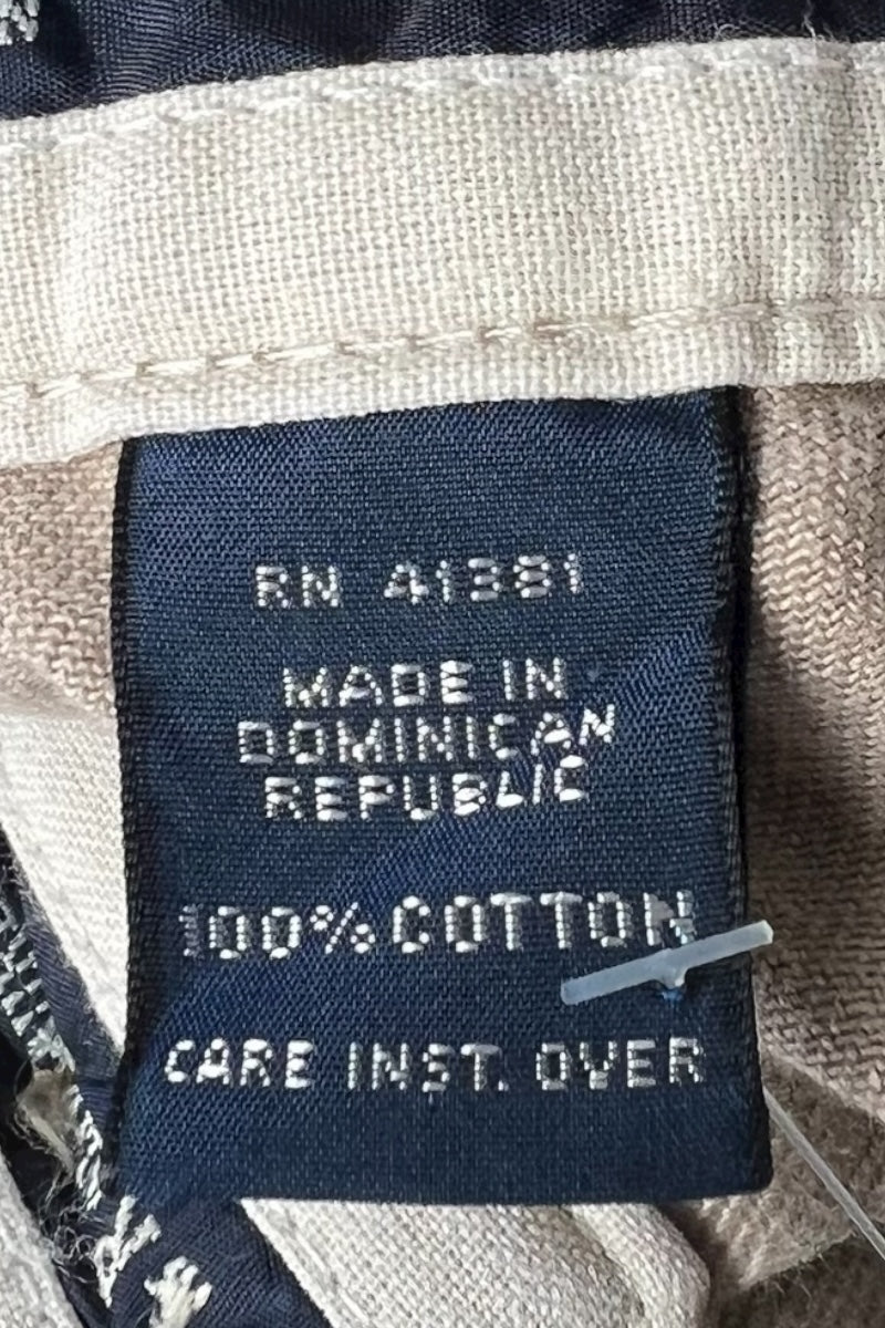 90s TUCK CHINO PANTS / BEIGE [SIZE: 33 USED]