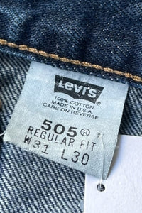 MADE IN USA Y2K 01'S 505 DENIM PANTS / INDIGO [SIZE: 31 USED]