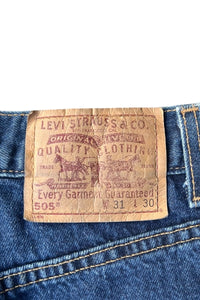 MADE IN USA Y2K 01'S 505 DENIM PANTS / INDIGO [SIZE: 31 USED]