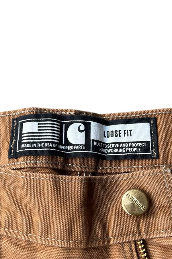 MADE IN USA DOUBLE KNEE DUCK PANTS USA PRODUCT / BROWN [SIZE: 32 USED]