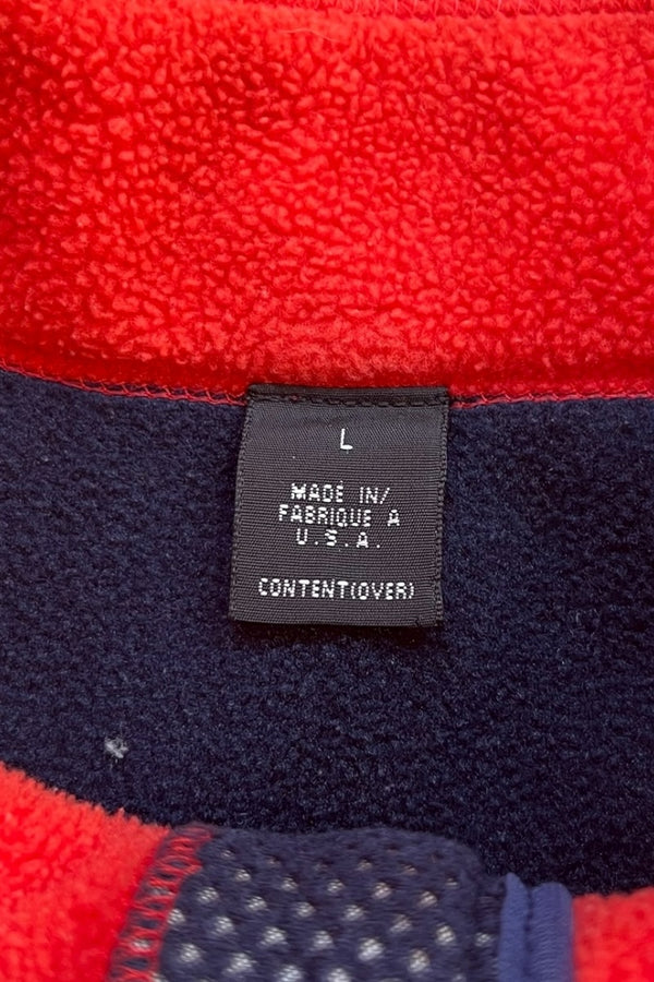MADE IN USA 90'S SYNCHILLA PEF FLEECE VEST WINDPROOF/ ORANGE [SIZE: L USED]