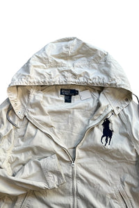 BIG PONY ZIP HOODIE JACKET 90'S 復刻 / WHITE [SIZE: L USED]