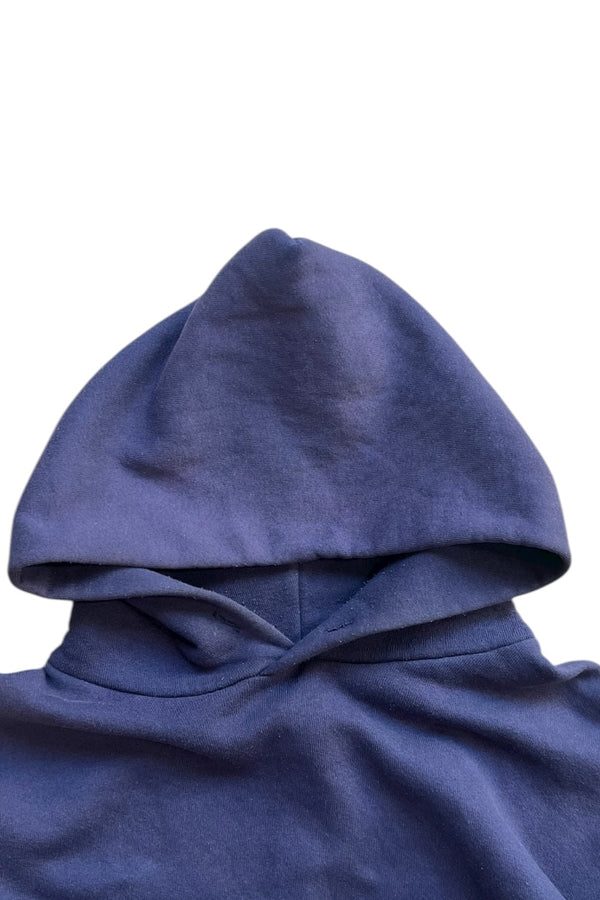 MADE IN USA 80'S HOODIE SWEATSHIRT / NAVY [SIZE: L USED]