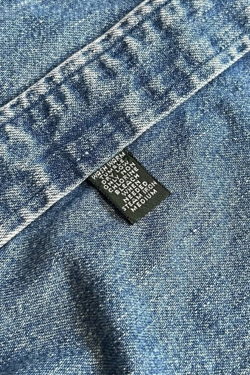 90-92'S L/S DENIM SHIRT / INDIGO [SIZE: M USED]