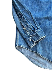 90-92'S L/S DENIM SHIRT / INDIGO [SIZE: M USED]