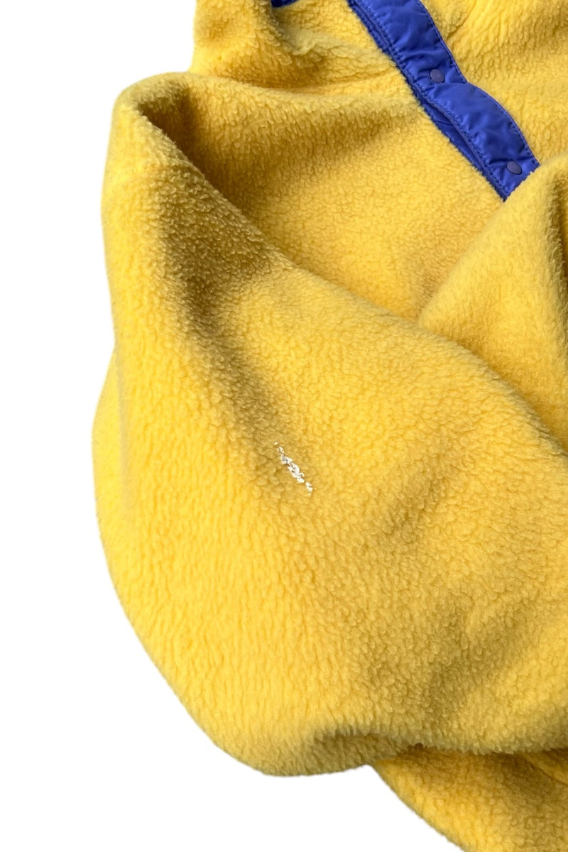 MADE IN USA 89'S F9 T-SNAP FLEECE JACKET / YELLOW [SIZE: S USED]