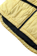 画像をギャラリービューアに読み込む, Y2K EARLY 00&#39;S RIP STOP ZIP NYLON PUFF JACKET / YELLOW [SIZE: S USED]
