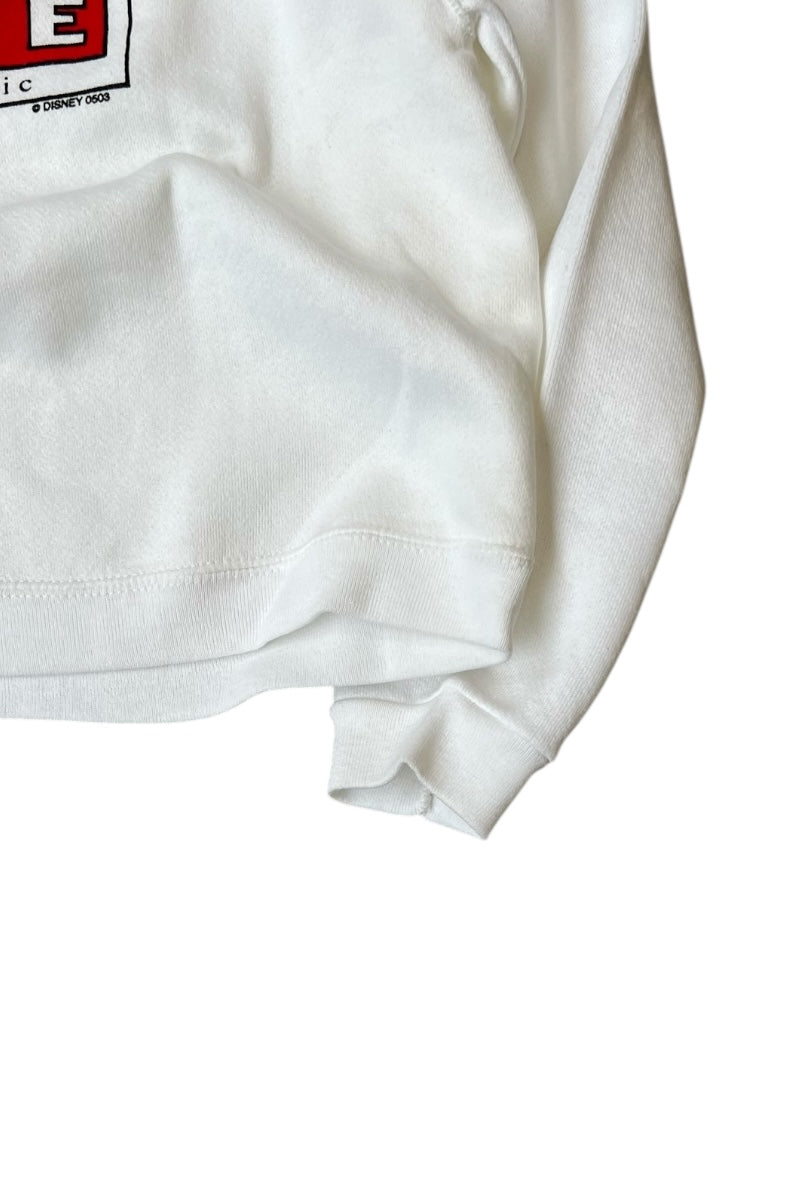 MADE IN USA 90'S MICKEY SWEATSHIRT / WHITE [SIZE: M USED]