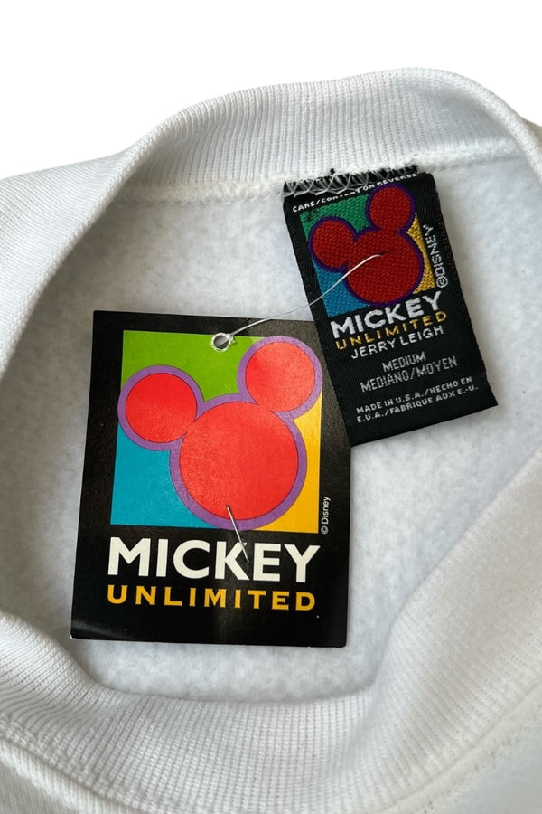 MADE IN USA 90'S MICKEY SWEATSHIRT / WHITE [SIZE: M USED]