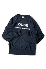 画像をギャラリービューアに読み込む, MADE IN USA 70&#39;S OLDE IS A FOUR LETTER WORD MESSAGE SWEATSHIRT / BLACK [SIZE: XL USED]
