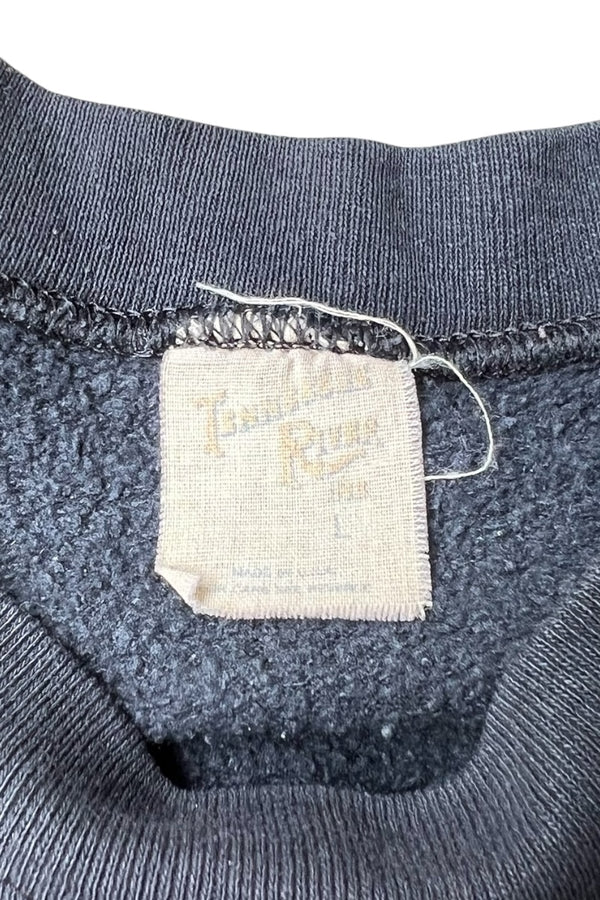 MADE IN USA 70'S OLDE IS A FOUR LETTER WORD MESSAGE SWEATSHIRT / BLACK [SIZE: XL USED]