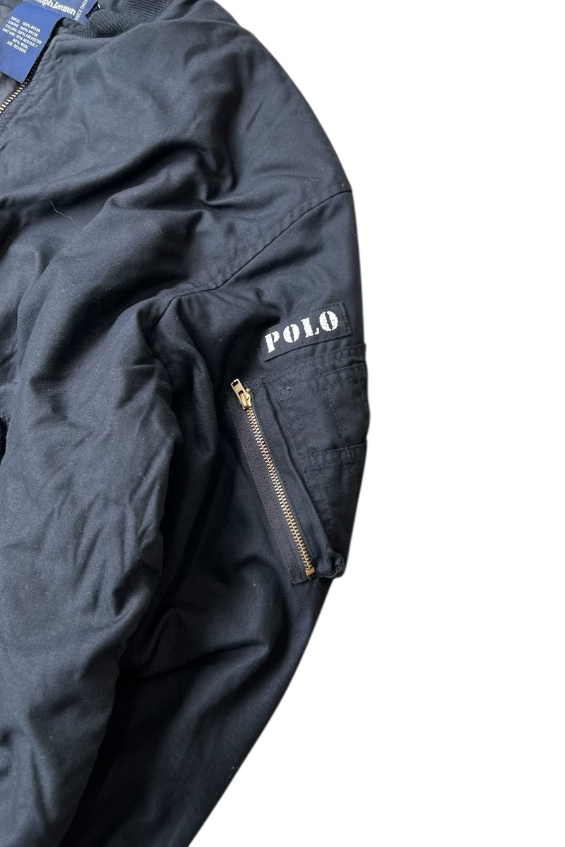 90'S MA-1 TYPE JACKET / BLACK [SIZE: L USED]