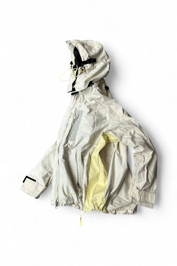 90'S OUTER LAYER 3 NYLON SHELL JACKET / BEIGE [SIZE: M USED]