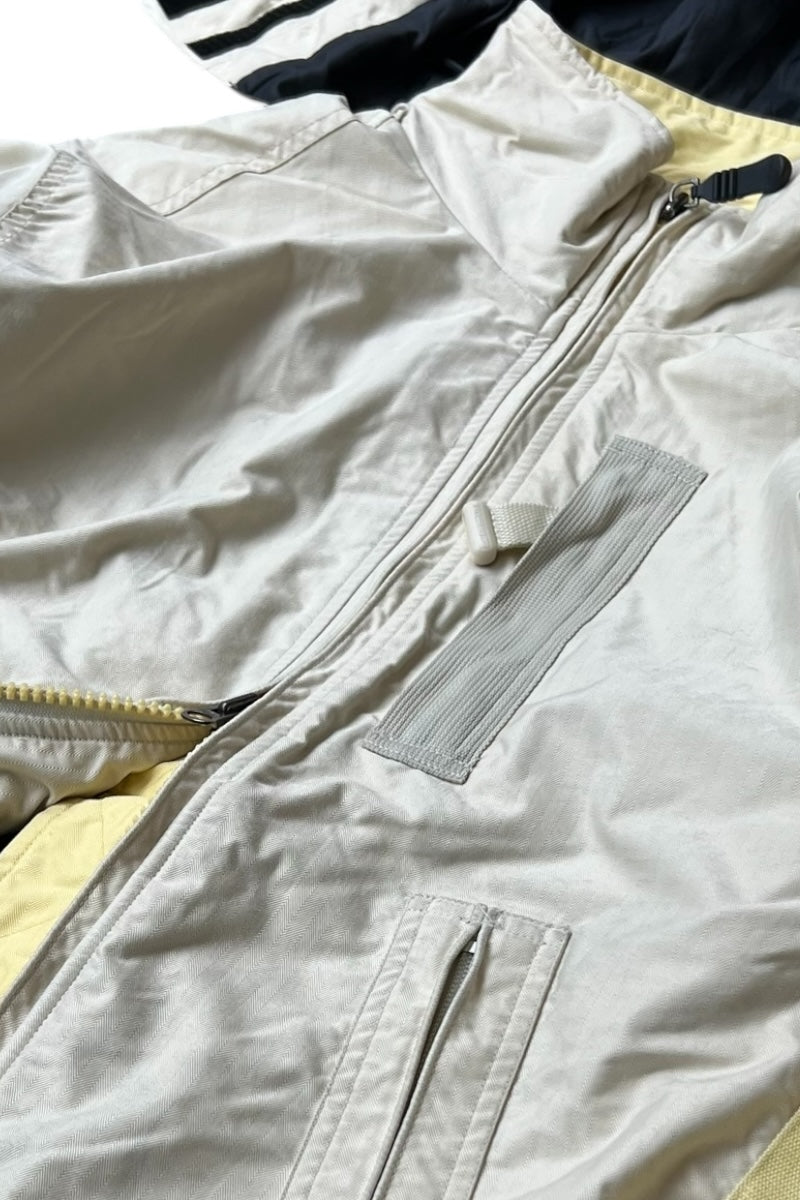 90'S OUTER LAYER 3 NYLON SHELL JACKET / BEIGE [SIZE: M USED]