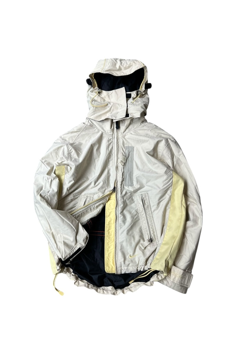 90'S OUTER LAYER 3 NYLON SHELL JACKET / BEIGE [SIZE: M USED]