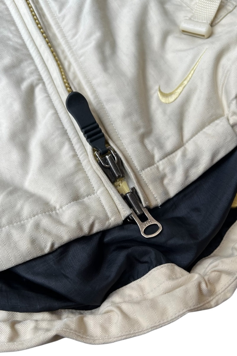 90'S OUTER LAYER 3 NYLON SHELL JACKET / BEIGE [SIZE: M USED]