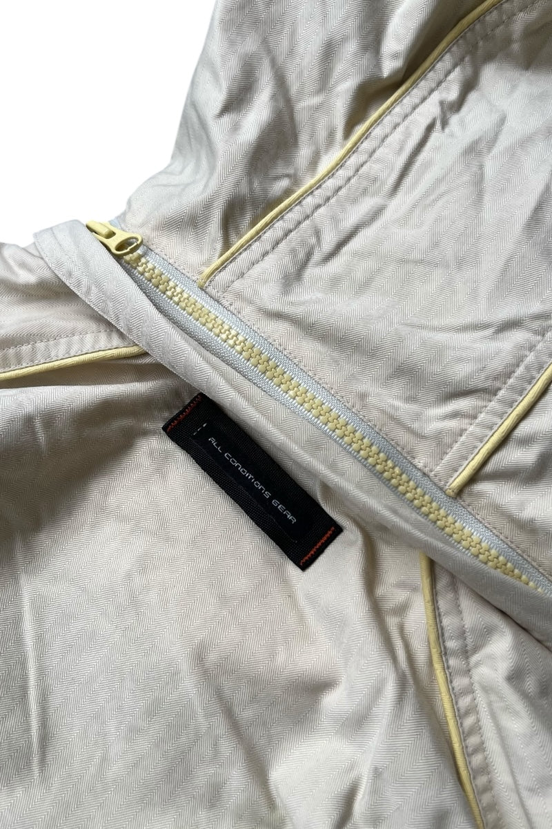 90'S OUTER LAYER 3 NYLON SHELL JACKET / BEIGE [SIZE: M USED]