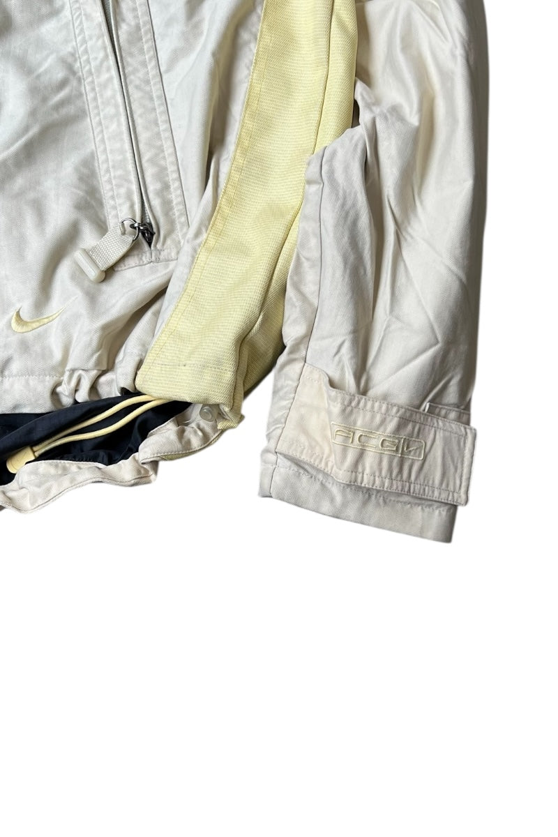 90'S OUTER LAYER 3 NYLON SHELL JACKET / BEIGE [SIZE: M USED]