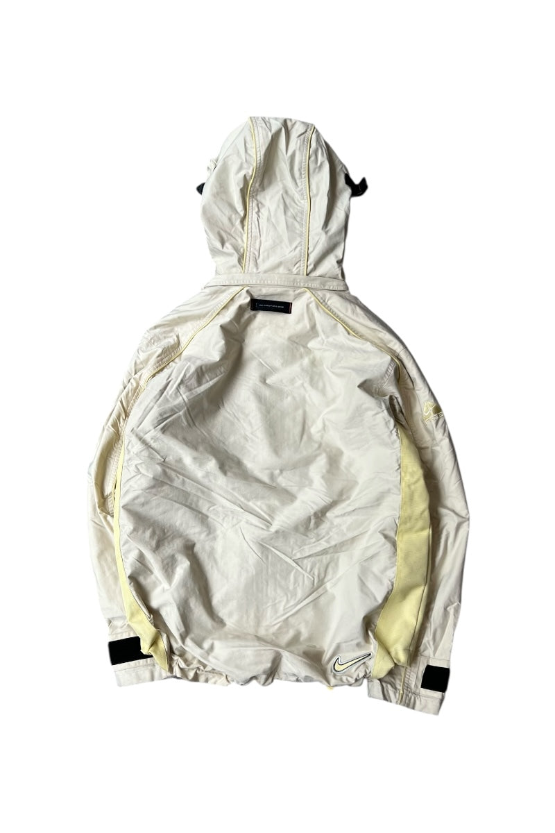 90'S OUTER LAYER 3 NYLON SHELL JACKET / BEIGE [SIZE: M USED]