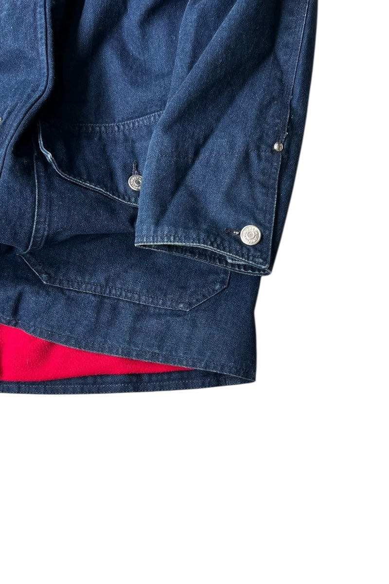 90'S DENIM FIREMAN JACKET / NAVY [SIZE: M USED]