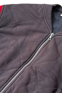 MADE IN TURKEY 17AW FOX BROTHERS BACK PRINT QUILTING JACKET / BLACK [SIZE: L USED]