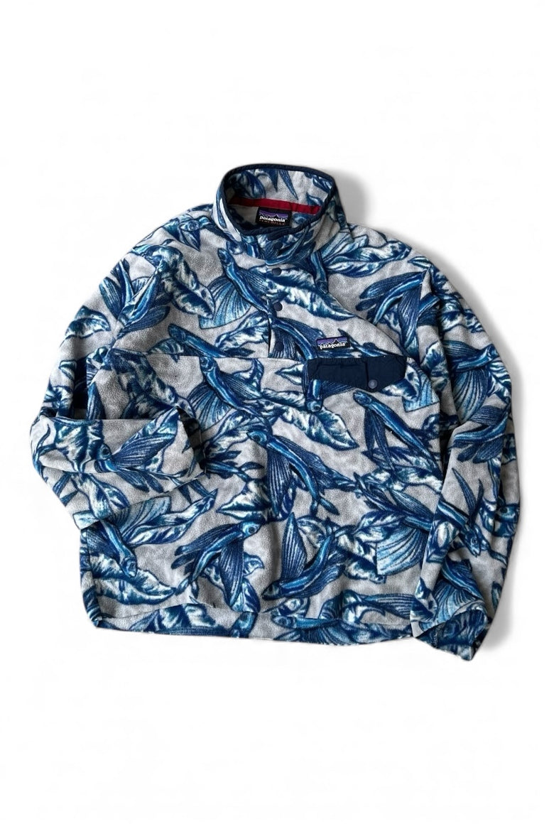 MADE IN MEXICO 16'S LIGHTWEIGHT SYNCHILLA T-SNAP FLEECE JACKET / BLUE [SIZE: S USED]