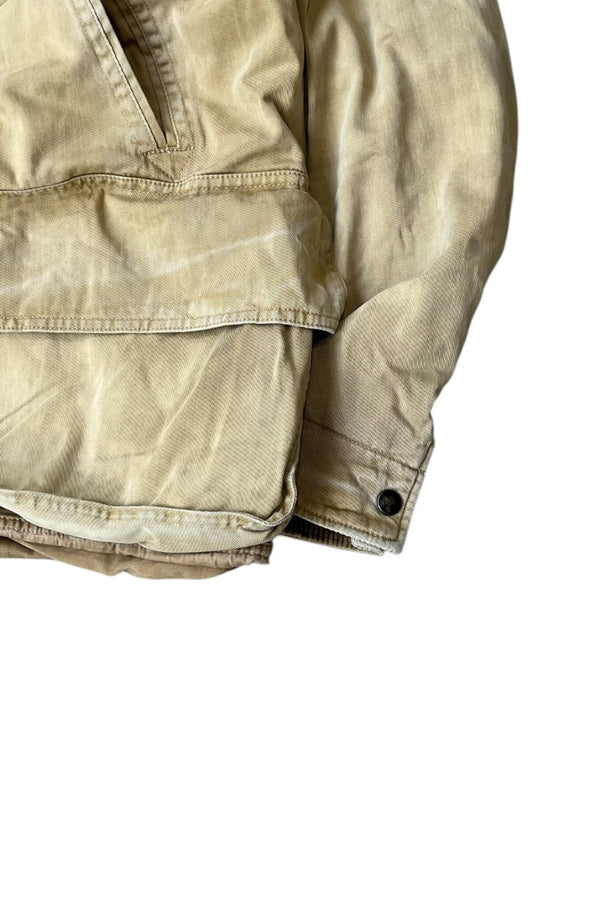 90s HUNTING JACKET / BEIGE [SIZE: L USED]