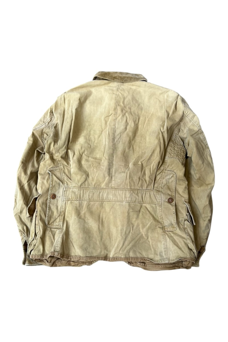 90s HUNTING JACKET / BEIGE [SIZE: L USED]