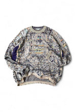 画像をギャラリービューアに読み込む, MADE IN ITALY PATTERN KNIT SWEATER / MULTI [SIZE: M USED]
