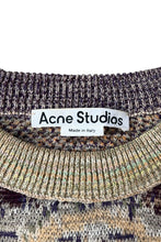 画像をギャラリービューアに読み込む, MADE IN ITALY PATTERN KNIT SWEATER / MULTI [SIZE: M USED]
