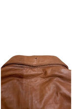 画像をギャラリービューアに読み込む, 90&#39;S LAMB LEATHER ZIP JACKET / BROWN [SIZE: M USED]
