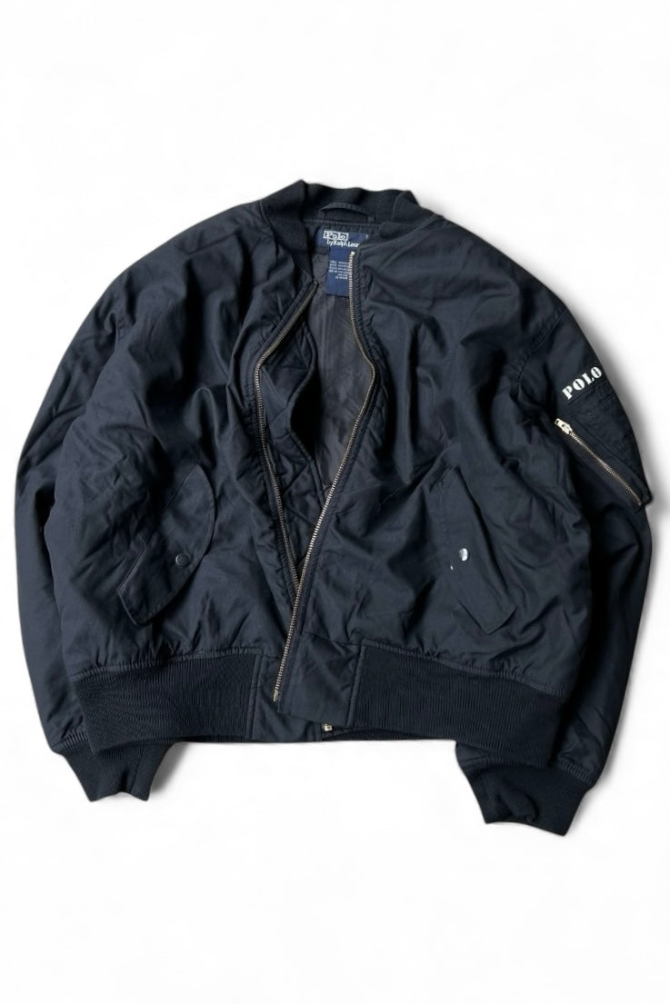 90'S MA-1 TYPE JACKET / BLACK [SIZE: L USED]