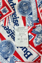画像をギャラリービューアに読み込む, MADE IN USA 80&#39;S BUDWEISER L/S PAJAMA SHIRT / PATTERN [SIZE: M USED]
