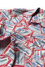 画像をギャラリービューアに読み込む, MADE IN USA 80&#39;S BUDWEISER L/S PAJAMA SHIRT / PATTERN [SIZE: M USED]
