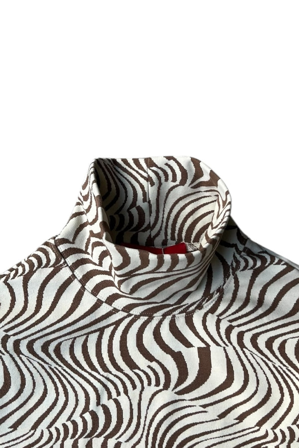 MADE IN PORTUGAL 21AW POP TURTLE NECK OPTIC / STRIPE [SIZE: XS DEADSTOCK/NOS]
