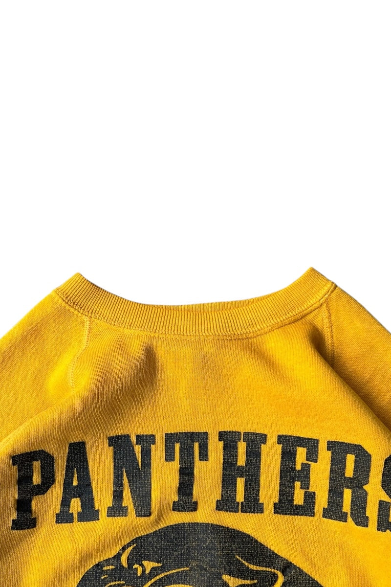 MADE IN USA 80'S PANTHERS SWEATSHIRT / YELLOW [SIZE: M USED]