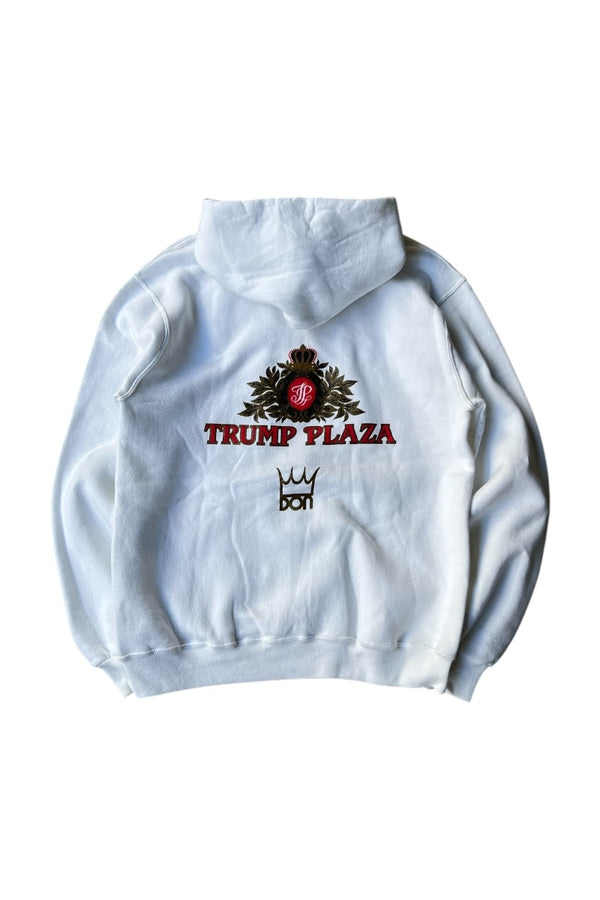 MADE IN USA 87'S TYSON VS BIGGS HOODIE SWEATSHIRT / WHITE [SIZE: M USED]