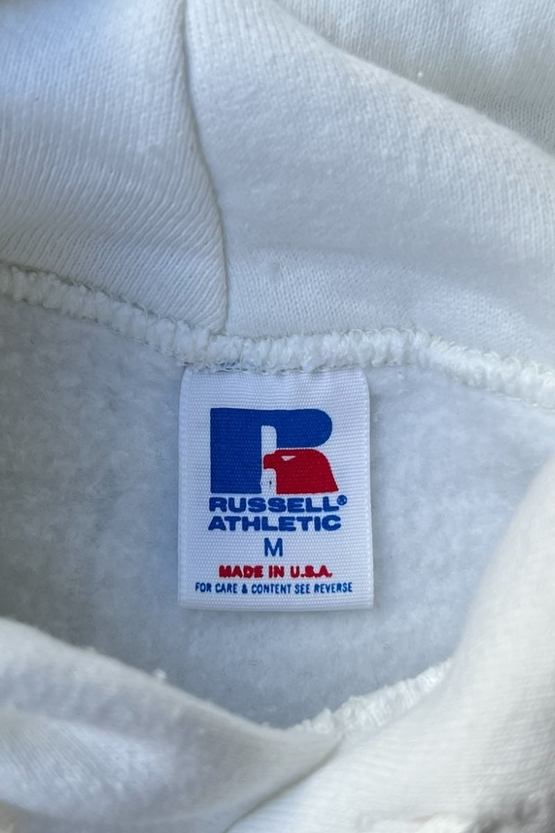 MADE IN USA 87'S TYSON VS BIGGS HOODIE SWEATSHIRT / WHITE [SIZE: M USED]