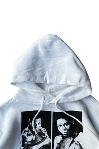 MADE IN USA 87'S TYSON VS BIGGS HOODIE SWEATSHIRT / WHITE [SIZE: M USED]