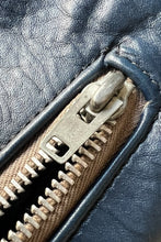 画像をギャラリービューアに読み込む, MADE IN ENGLAND EARLY 70&#39;S LEATHER GT MONZA / NAVY [SIZE: 38 USED]
