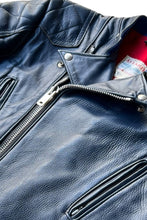 画像をギャラリービューアに読み込む, MADE IN ENGLAND EARLY 70&#39;S LEATHER GT MONZA / NAVY [SIZE: 38 USED]
