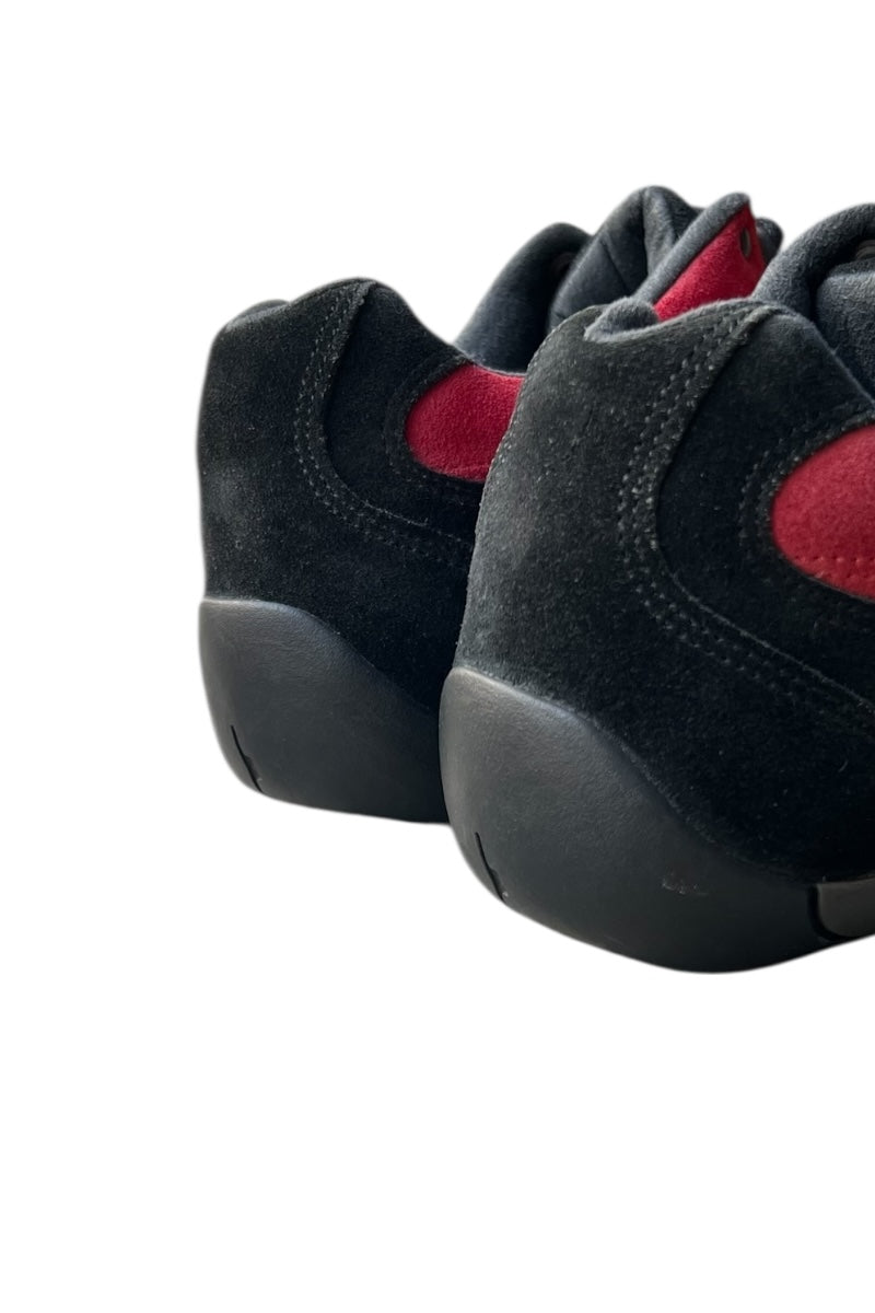 Y2K RACE LOW SUEDE LEATHER SNEAKERS / RED [SIZE: US9.0 (27cm) USED]