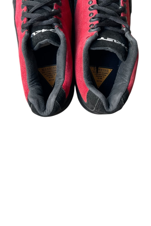 Y2K RACE LOW SUEDE LEATHER SNEAKERS / RED [SIZE: US9.0 (27cm) USED]