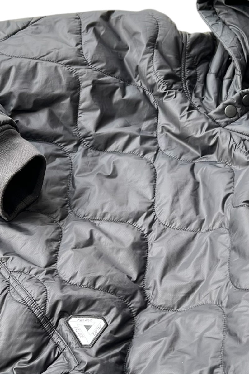 22'S PERTEX-QUANTUM LITE HOODIE PUFF JACKET / BLACK [SIZE: L USED]