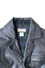 画像をギャラリービューアに読み込む, 80-90&#39;S LEATHER JACKET / BLACK [SIZE: M USED]
