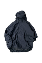 画像をギャラリービューアに読み込む, 90&#39;S PULL-OVER RIP STOP NYLON HOODIE JACKET / BLACK [SIZE: L USED]
