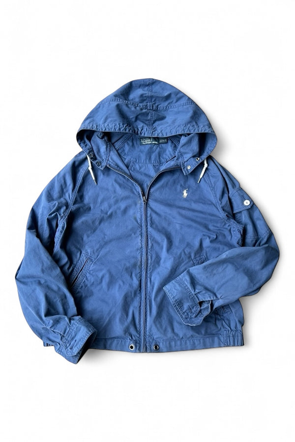 EXCLUSIVE OF DECORATION ZIP UP HOODIE JACKET 90'S REISSUE / LIGHT BLUE [SIZE: L USED]
