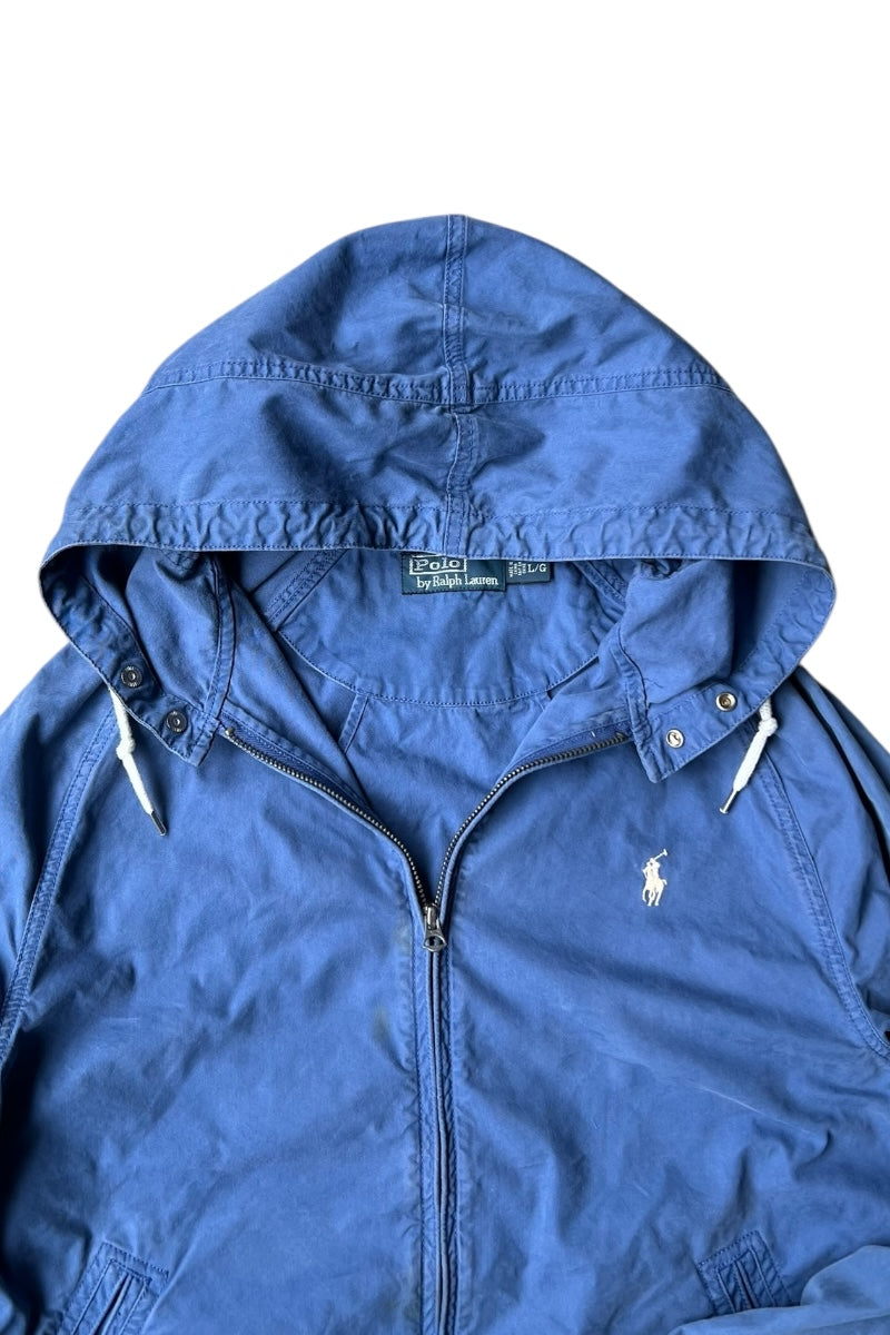 EXCLUSIVE OF DECORATION ZIP UP HOODIE JACKET 90'S REISSUE / LIGHT BLUE [SIZE: L USED]