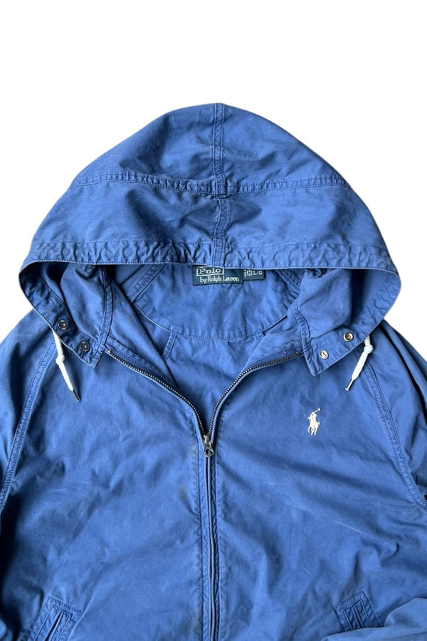 EXCLUSIVE OF DECORATION ZIP UP HOODIE JACKET 90'S REISSUE / LIGHT BLUE [SIZE: L USED]